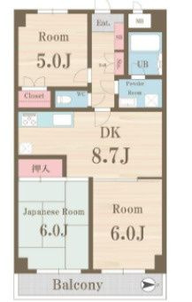 グランメール上北沢の間取り