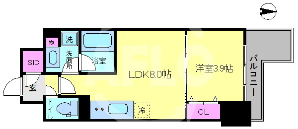 アーバネックス阿波座駅前の間取り|アーバネックス阿波座駅前　間取り