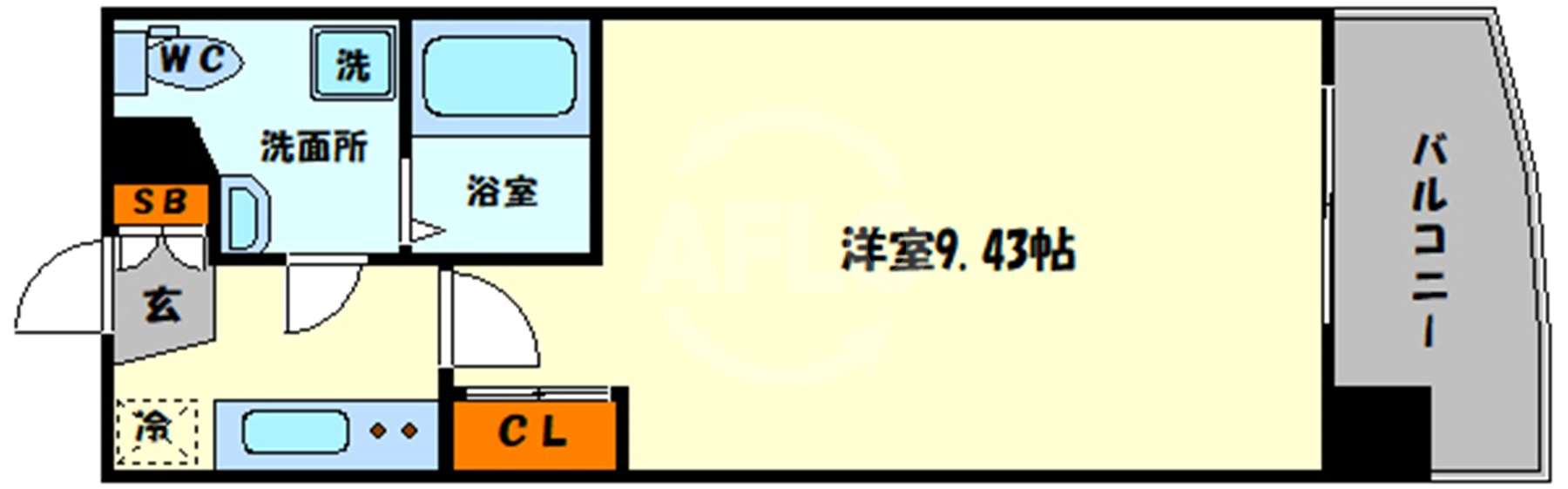 SERENiTE天六西の間取り|SERENiTE天六西（セレニテ天六西）　開放感ある間取り