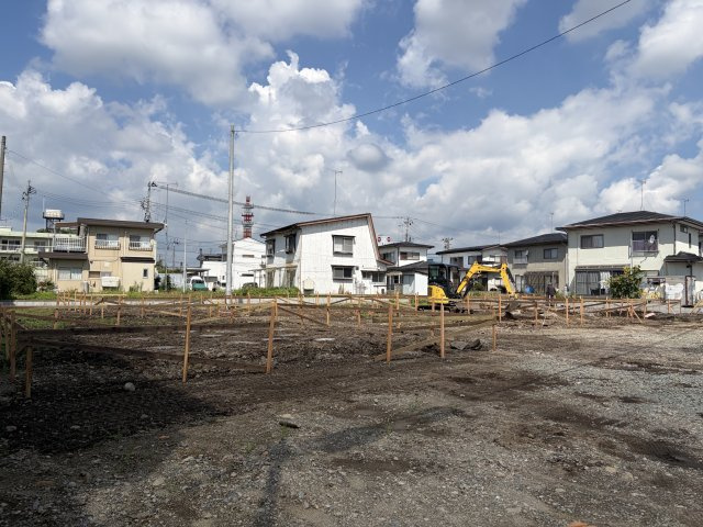 盛岡市津志田中央　第1の前面道路含む現地写真