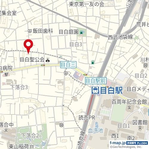 セントヒルズ目白の地図