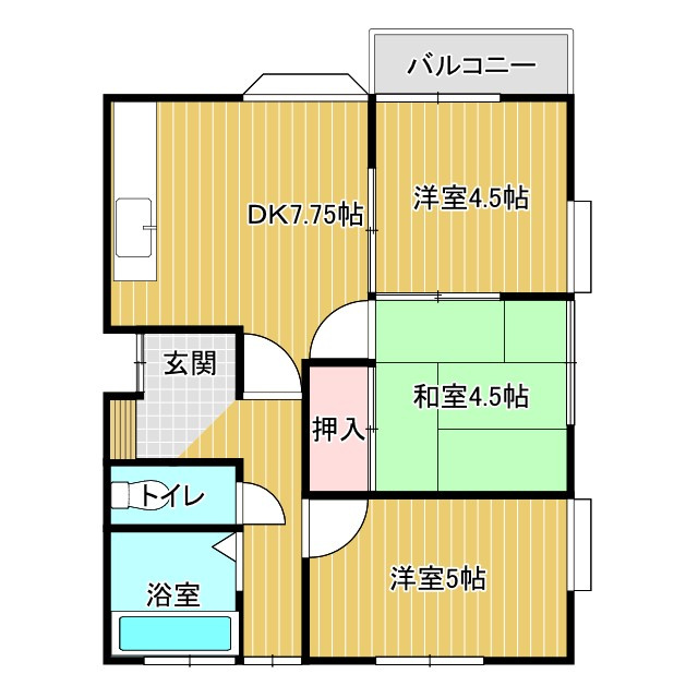 エクセル藤代の間取り