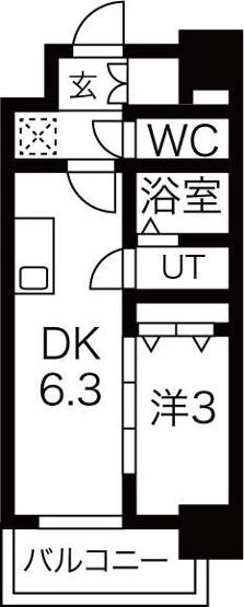 【間取り】 | メイクスWアート名駅南Ⅲ