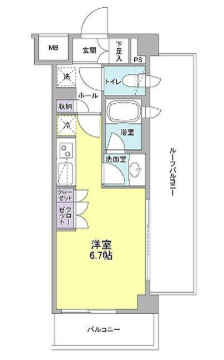 リバーレ蒲田仲六郷の間取り|間取り