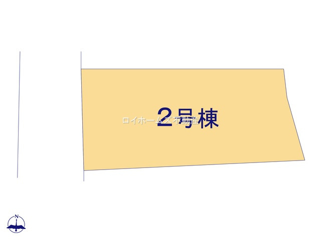 【区画図】 | 一宮市木曽川町黒田字野畔75『仲介料無料』新築戸建て | 2号棟