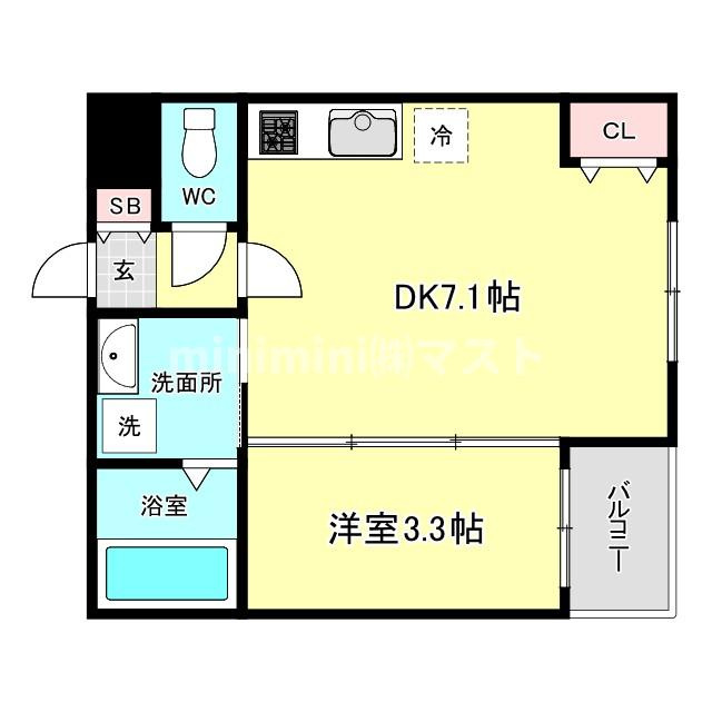 Sunglow朝潮橋の間取り