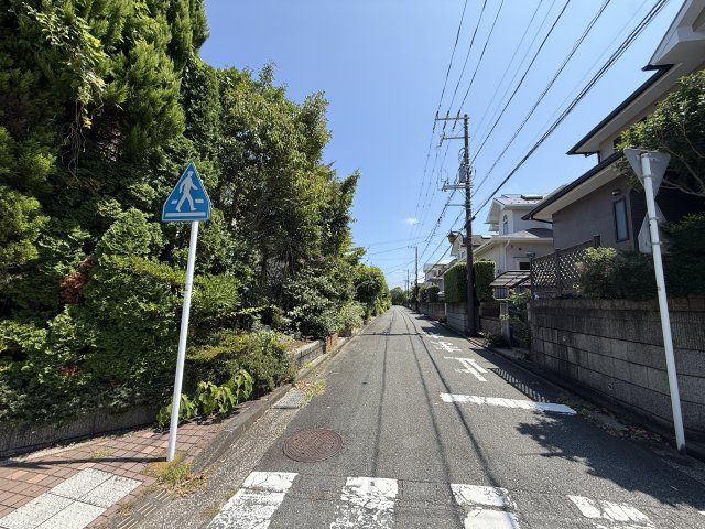 閑静な住宅街　緑の多い住宅街　の前面道路含む現地写真|前面道路