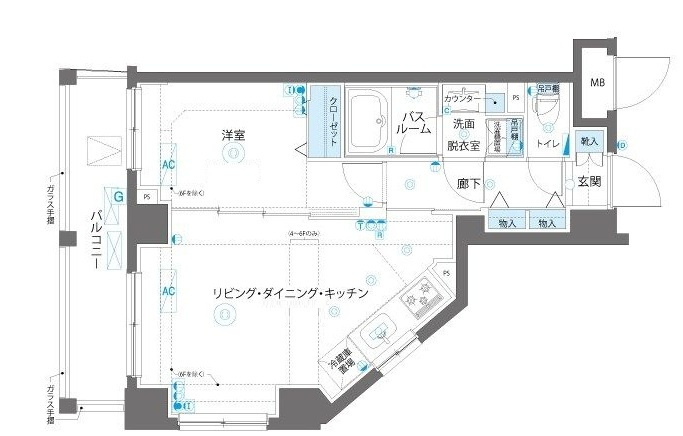 AELL蒲田南の間取り|間取りです。