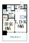 お部屋の写真は反転タイプの別号室のものを使用しております