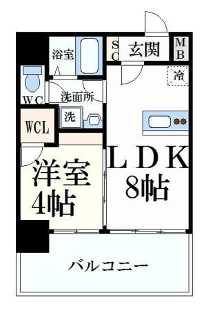 お部屋の写真は反転タイプの別号室のものを使用しております