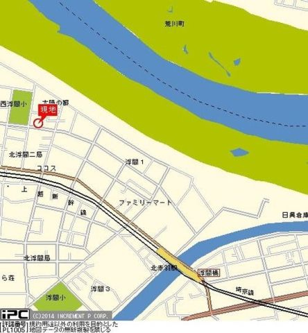 ライブコア赤羽の地図
