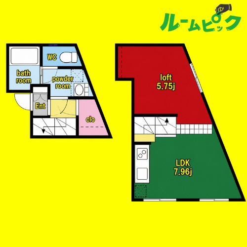 RADIANCE名駅本陣Ⅱ　名古屋市賃貸　仲介手数料無料の間取り