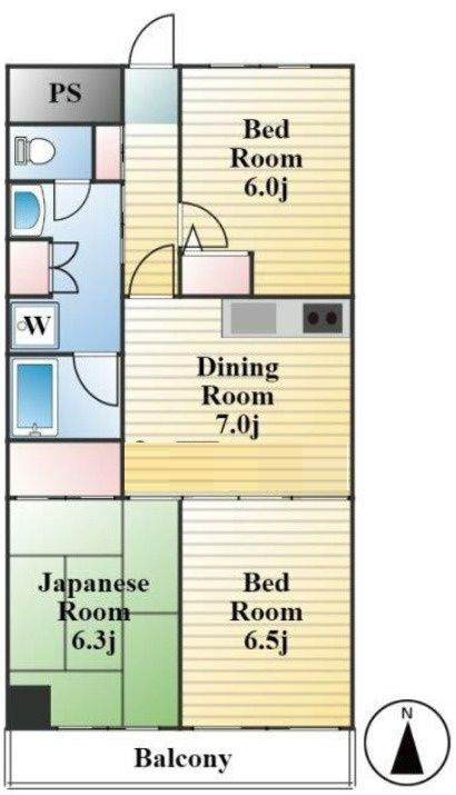 グランドール神谷の間取り