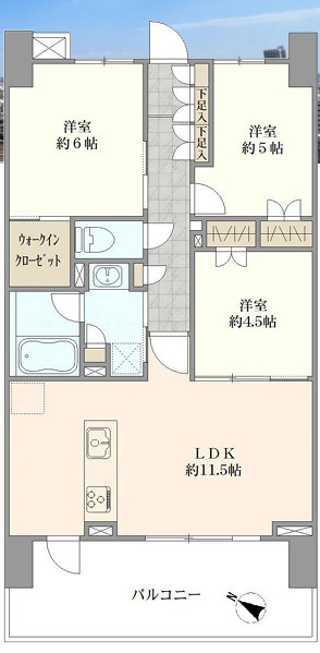 クリオレジダンス北赤羽の間取り