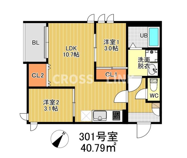 【間取り】 | レガリスト大橋