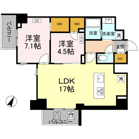 【間取り】 | ロイジェント戸越銀座