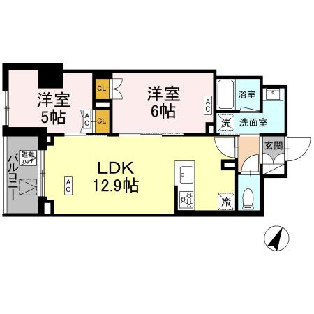 【間取り】 | ロイジェント戸越銀座