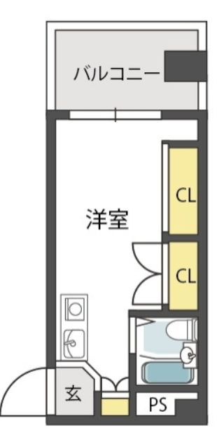 大阪市浪速区大国３丁目の賃貸マンションの間取り