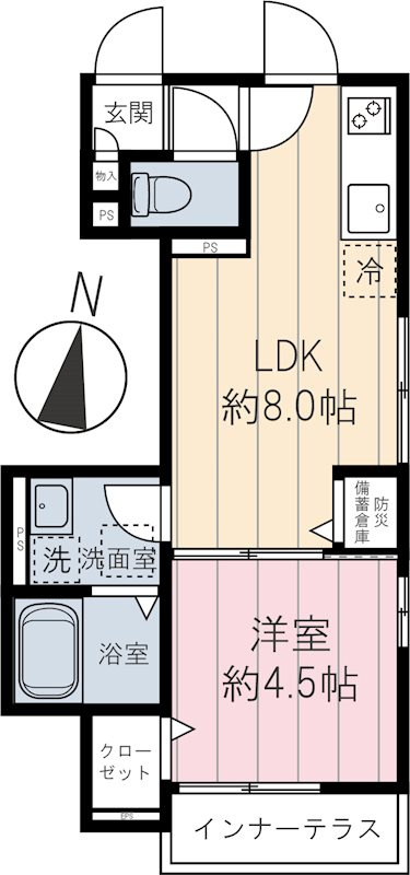 カリーノ田柄 の間取り