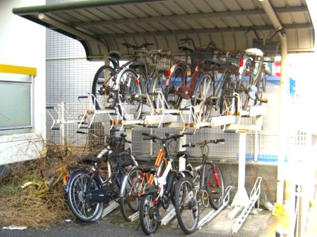 クレールカヤバのその他共用部分|駐輪場　※実際の使用状況とは異なります(現況優先)