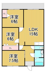 シャトー塚口C棟の間取り