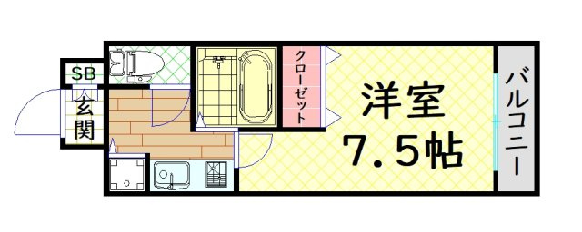 【間取り】 | プレサンス中之島公園南