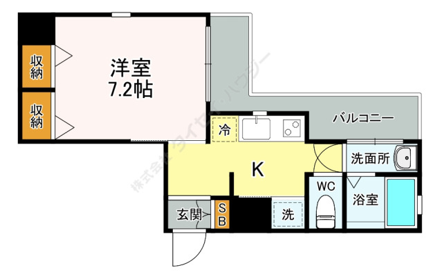 グラビスコート国泰寺の間取り