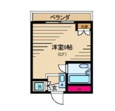 メゾンブロアの間取り|間取りです。