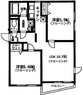 【間取り】 | ＭＯＤＵＬＯＲ　ＭＩＴＡＫＡ | 間取りです。