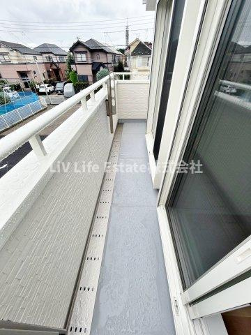 西原町5丁目貸家　B棟 のバルコニー
