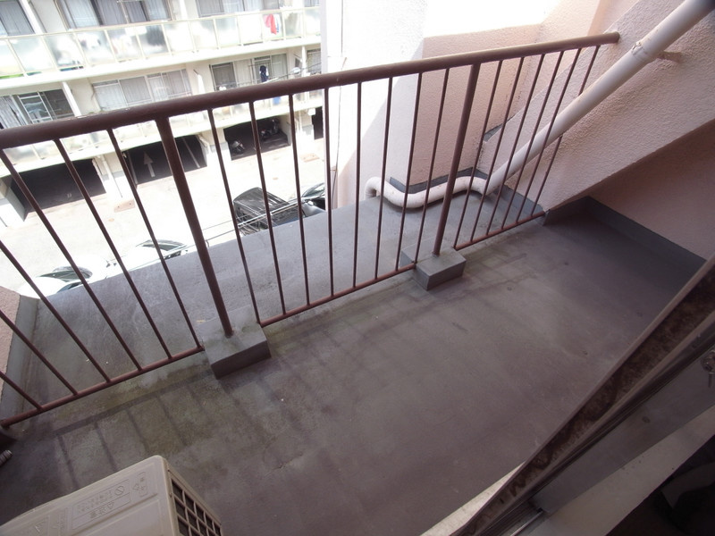 神戸市中央区花隈町の賃貸マンションのバルコニー