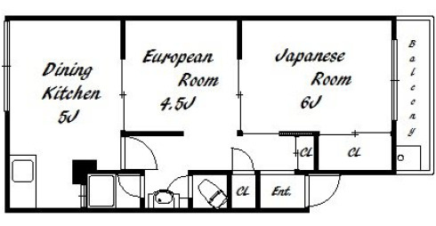 神戸市中央区花隈町の賃貸マンションの間取り