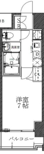 神戸市中央区磯辺通２丁目の賃貸マンションの間取り