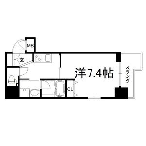 神戸市中央区元町通５丁目の賃貸マンションの間取り