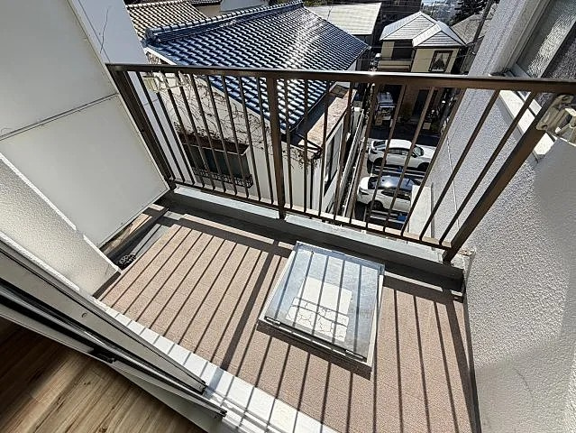 神戸市灘区鶴甲３丁目の賃貸マンションのバルコニー