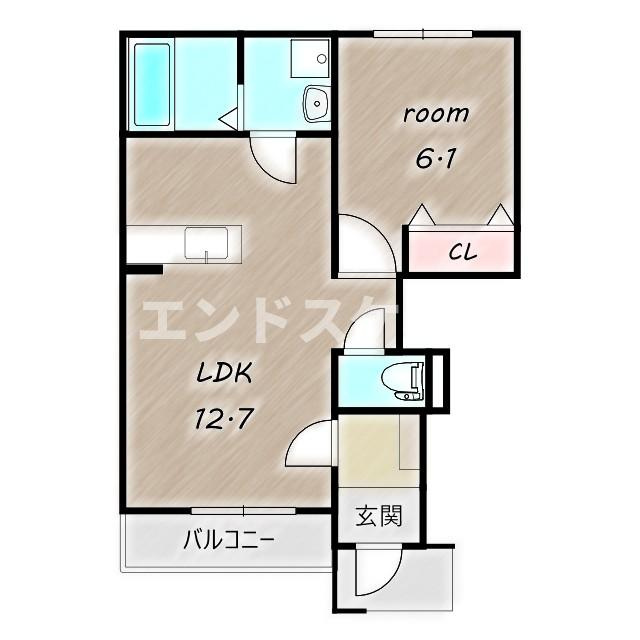 シュエットの間取り|高崎、前橋のお部屋探しはエンドスケープまで！お客様の理想お聞かせ下さい♪