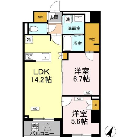 【間取り】 | ロイジェント戸越銀座