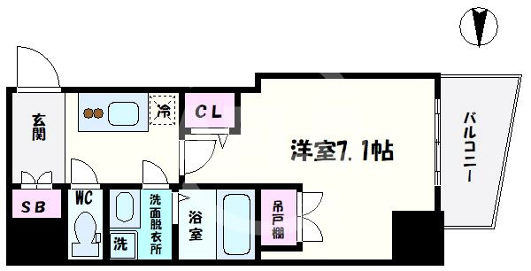 エスグランデ難波サウスの間取り|レジデンス難波南　間取り