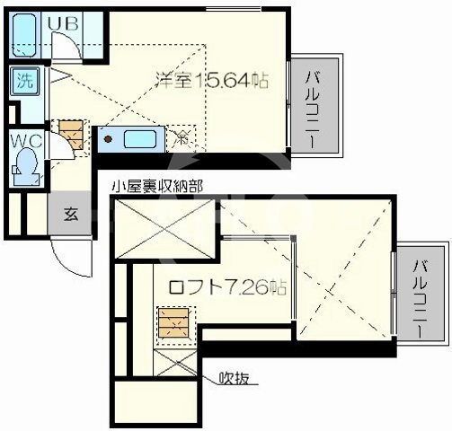 是空NAMBA NISHIの間取り|是空難波西　間取り