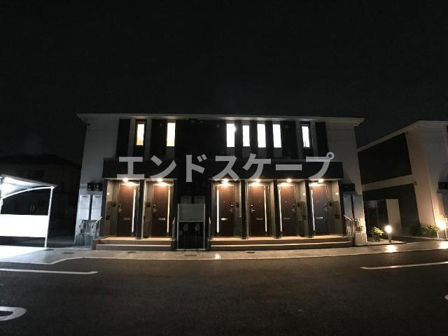 border　Aの外観|外観写真（夜）
高崎、前橋のお部屋探しはエンドスケープまで！お客様の理想お聞かせ下さい♪