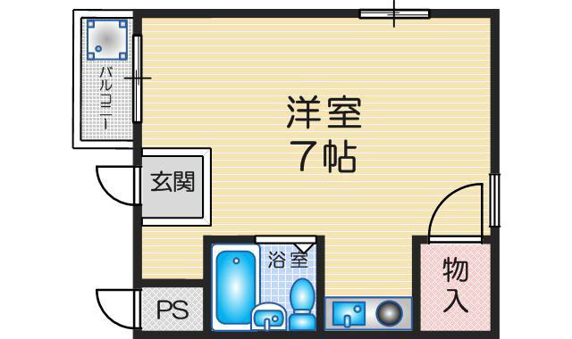 吹田市垂水町２丁目の店舗事務所の間取り