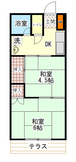 【間取り】 | 柿生コーポ