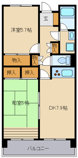 【間取り】 | ファミール江田 | 間取り図