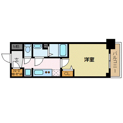 プレサンス新大阪イオリアの間取り