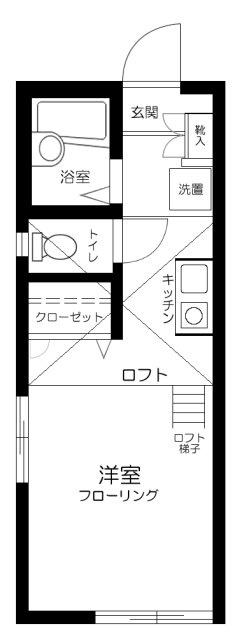 ｃｏｍｆｏｒｔ岸谷の間取り