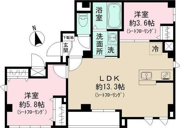 グラン　ルーブル　上野の間取り