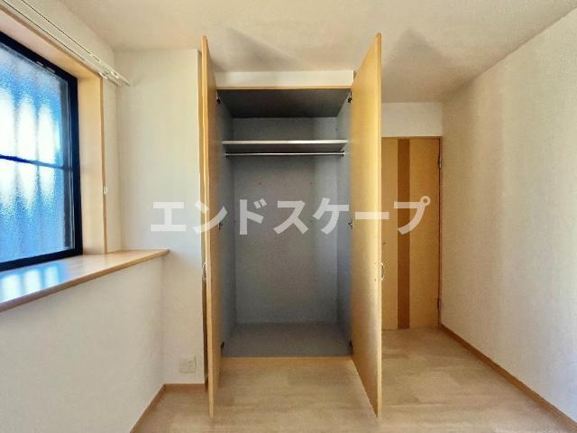 スプリーム　Ｍの収納|北側洋室クローゼット
高崎、前橋のお部屋探しはエンドスケープまで！お客様の理想お聞かせ下さい♪
