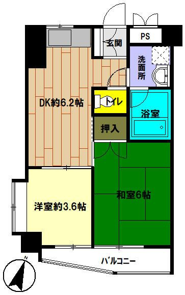 メゾンマルセ南糧の間取り