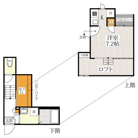 ＣＢ八潮リベラの間取り|間取りです。