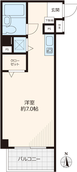 ヒルズ駒場東大前の間取り